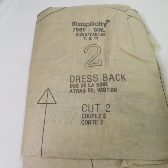 Simplicity 7980 Sewing Pattern size 7-10 Purse, Dress, Jacket, Sleeveless Top - Picture 8 of 10